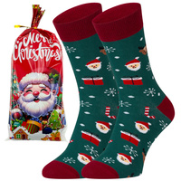 Skarpetki świąteczne na preznt Mikołaj Renifery męskie Polskie