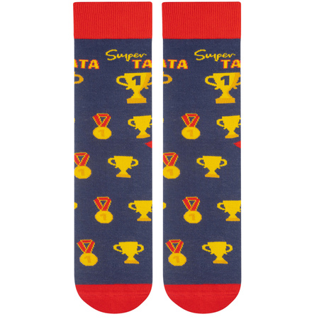 Prezent dla Taty 5J Socks zestaw 3 pary skarpetki GRATIS Długopis