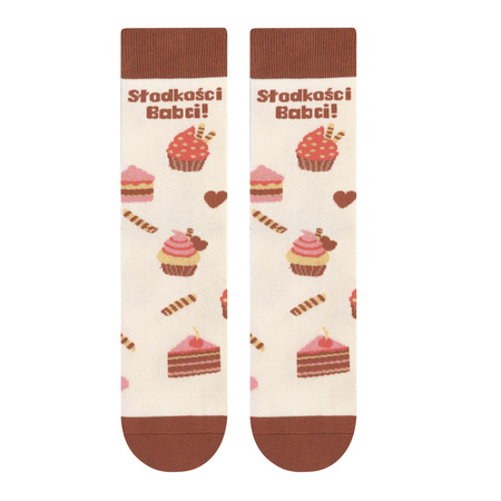 Skarpetki Słodkości Babci skarpetki 5JSocks śmieszny prezent dla Babci