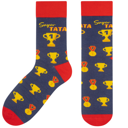 Prezent dla Taty 5J Socks zestaw 3 pary skarpetki GRATIS Długopis