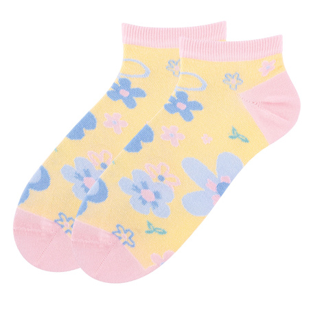 Stopki kolorowe 5JSocks na Dzień Mamy kwiat kolorowe bawełniane