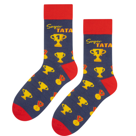Prezent dla Taty 5J Socks zestaw 3 pary skarpetki GRATIS Długopis