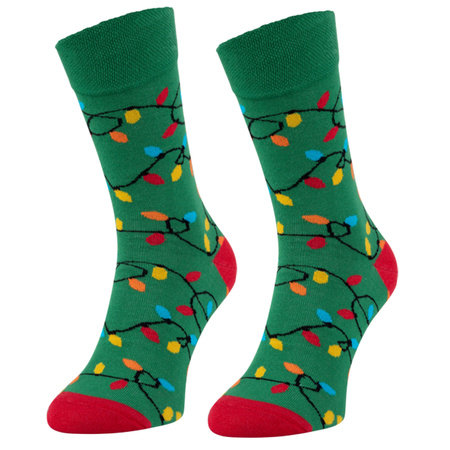 Skarpetki świąteczne LAMPKI 5JSocks prezent na święta
