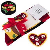 Zestaw 2x skarpety 5JSOCKS na WALENTYNKI dla niego POLSKIE