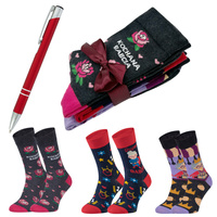 Piękny prezent na dzień BABCI skarpetki 5JSocks Produkt Polski