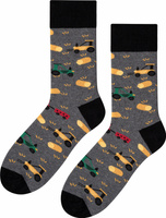 Wesołe skarpetki bawełniane męskie Traktory 5JSocks Oeko-Tex