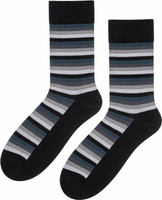 Skarpetki casual w paski szare