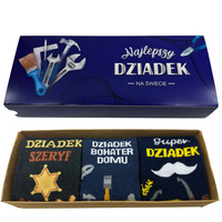 Prezent dla DZIADKA skarpetki 3x 5JSocks Produkt Polski