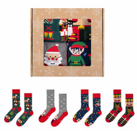 Zestaw skarpet święta kolorowe prezent