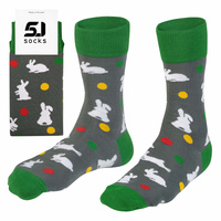 Skarpetki męskie 5JSocks Wielkanoc kolorowe