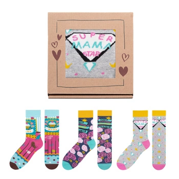 Zestaw 3x skarpetki damskie 5JSOCKS na Dzień Mamy r.36-41