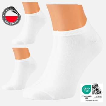 Skarpetki stopki 5J Socks Białe bawełniane