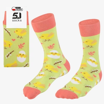 Skarpetki damskie Wielkanoc pisklęta