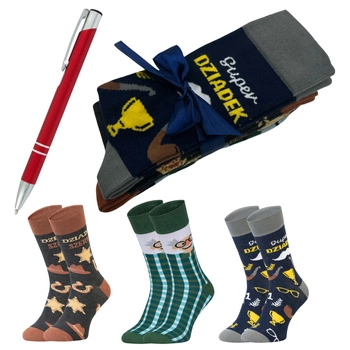 Prezent na dzień DZIADKA I BABCI SKARPETY 5J SOCKS
