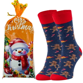 Skarpetki na święta bawełniane świąteczne męskie