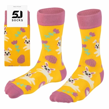 Skarpetki damskie Wielkanoc 5JSocks jajk króliczki