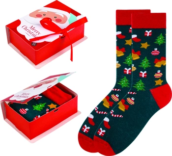 Skarpetki świąteczne Prezent pod Choinkę
