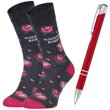 Prezent na DZIEŃ BABCI Zestaw 5J Socks Poski Produkt