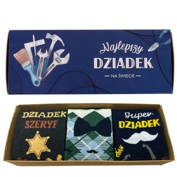 Dla Dziadka prezent skarpetki 3x 5J Socks Produkt Polski