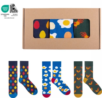 Skarpety Prezent na Wielkanoc Śmieszne Kolorowe